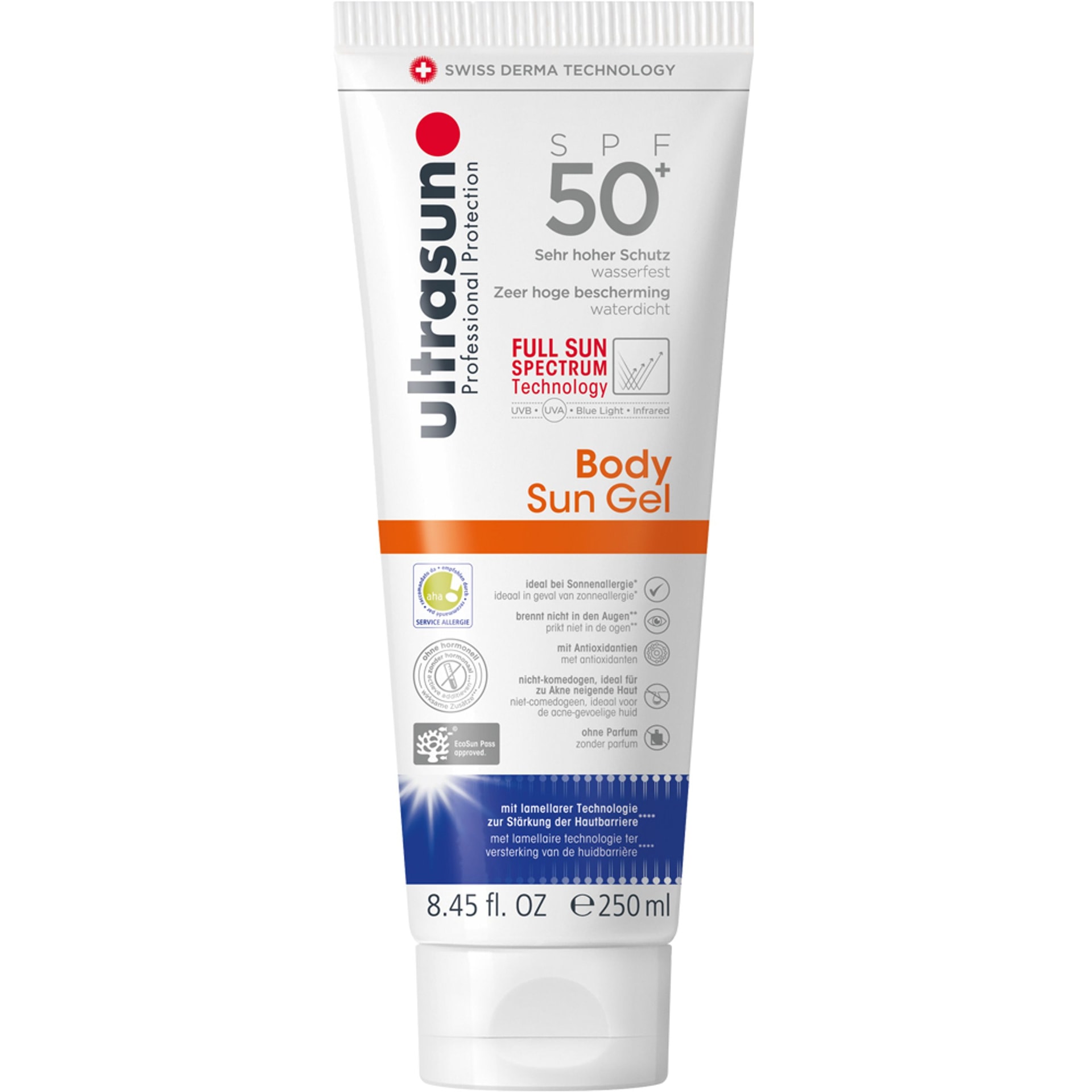 U21321 Body Sun Gel SPF50+ 250ml 24 1000x1000px